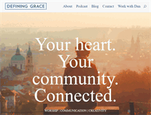 Tablet Screenshot of defininggrace.com